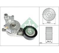 Aux Belt Tensioner fits VW TOURAN 1T 2.0D 03 to 10 Drive V-Ribbed INA 03G903315