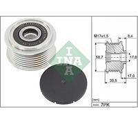 INA 535031810 Over Running Alternator Pulley