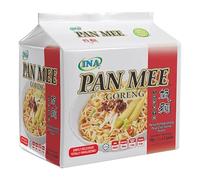 INA Pan Mee Dried Chilli Shrimp Flavour Stir-Fried Noodles 90g (Pack of 5) HALAL