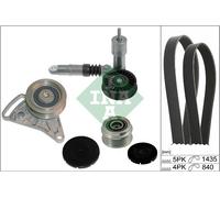 INA Schaeffler 529 0523 20 V Ribbed Belt Set Fits Audi A4 A6 022903119B