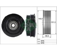 INA 544 0069 10 Crankshaft pulley
