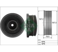 INA 544 0082 10 Crankshaft pulley