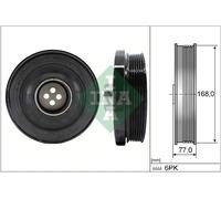 INA Crankshaft Pulley 544 0130 10 - Torsional Vibration Damper - Fits BMW 1/3/5/X1/X3