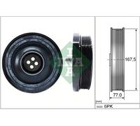 Ina Crankshaft Pulley (TVD) – Fits BMW 520D F10/F11 2.0D 2010–2014 N47D20C