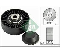 Aux Belt Idler Pulley fits FIAT DOBLO 1.9D 2001 on Guide Deflection INA 46454419