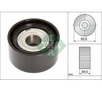INA V-Belt Deflection Pulley for VW Amarok TDi 4Motion 3.0 May 2018-May 2022