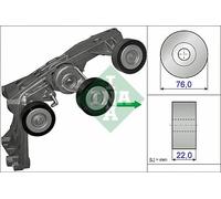 INA Drive Belt Tensioner 2662000970 - V-ribbed for Mercedes‑Benz A‑Class (W169, W245)