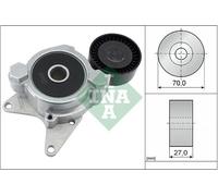 Aux Belt Tensioner fits TOYOTA AVENSIS 2.0D 06 to 18 1AD-FTV Drive V-Ribbed INA