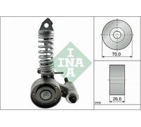 Aux Belt Tensioner fits VAUXHALL CORSAVAN C, E 1.2 2000 on Drive V-Ribbed INA