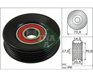 INA V-Belt Tensioner Pulley for Subaru Impreza R EL15 1.5 May 2006 to May 2007