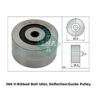 INA V-Ribbed Belt Idler, Deflection/Guide Pulley - 532 0143 10 - OE Quality