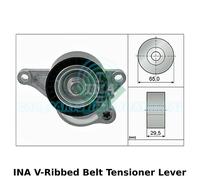 INA V-Ribbed Belt Tensioner Lever, Auxiliary, Drive - 534 0281 10 - OE Quality