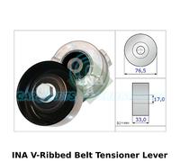 INA V-Ribbed Belt Tensioner Lever, Auxiliary, Drive - 534 0341 10 - OE Quality