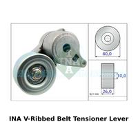 INA V-Ribbed Belt Tensioner Lever, Auxiliary, Drive - 534 0509 10 - OE Quality