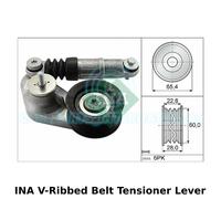INA V-Ribbed Belt Tensioner Lever, Auxiliary, Drive - 534 0595 10 - OE Quality