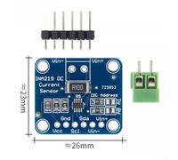 INA219 I²C Bidirectional Current and Power Monitor Sensor Module with 1% Accuracy, 0V-26V Bus Voltage Range, 12-Bit Resolution, for Embedded Systems, Industrial Automation, and Development Boards