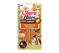 INABA Churu Bites Joint Support, Dog Treats, Chicken, 4 x 12 g | Soft Dual-Texture Snacks with Glucosamine for Joint Mobility, Premium Ingredients, Grain Free, for Training and Rewarding