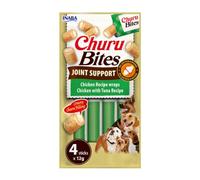 INABA Churu Bites Joint Support, Dog Treats, Chicken and Tuna, 4 x 12 g | Soft Dual-Texture Snacks with Glucosamine for Joint Mobility, Premium Ingredients, Grain Free, for Training and Rewarding
