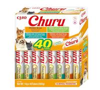 Churu by INABA Cat Treat - Chicken Variety Box - 1 Pack (40 x 14g total) / Soft & Creamy Cat Treat, Delicious & Healthy