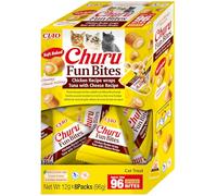 Churu Fun Bites Chicken and Tuna with Cheese Recipe Cat Treats - 8 x 12g