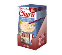 INABA Churu Sticks for Senior Cats - Tuna - 12 Pack (48 x 14g) / Soft & Creamy INABA Cat Treat, Delicious & Healthy Snack, Lickable Sticks, Purée Food Topper, Pill Assist, Natural, Grain Free