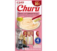 Churu Tuna with Salmon Recipe Senior 10+ Cat Treats - 4 x 14g