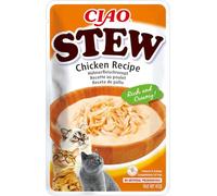INABA Ciao Stew, Wet Cat Food, Chicken Flavour, 1 Pack (40g) | Rich Stew with Shredded Chicken, Moist Cat Treat, Delicious Snack, Food Topper, Side Dish, Premium Ingredients, Low Calorie