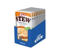 INABA Ciao Stew, Wet Cat Food, Chicken Flavour, 12 Pack x 40g