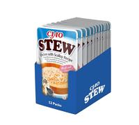 INABA Ciao Stew, Wet Cat Food, Chicken & Scallop Flavour, 12 Pack x 40g