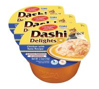 INABA Dashi Delights: Chicken with Tuna Recipe (1 x 70g) / Bits in Broth Cat Food Topping, Rich in Protein, Natural Ingredients, Delicious and Healthy, Wet Cat Food (Pack of 3)