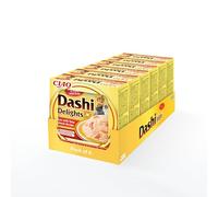 INABA Dashi Delights: Chicken with Tuna & Salmon Recipe (6 x 70g) / Bits in Broth Cat Food Topping, Rich in Protein, Natural Ingredients, Delicious and Healthy, Wet Cat Food