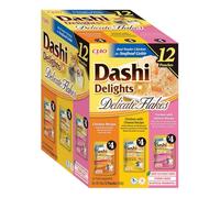 INABA Dashi Delights Delicate Flakes: Chicken Variety (12 x 40g) / Grain-Free, Rich in Protein, Natural Ingredients, Delicious and Healthy, Wet Cat Food