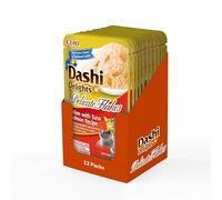 INABA Dashi Delights Delicate Flakes: Chicken with Tuna & Salmon Recipe (12 x 40g) / Grain-Free, Rich in Protein, Natural Ingredients, Delicious and Healthy, Wet Cat Food