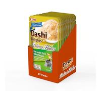INABA Dashi Delights Delicate Flakes: Chicken with Tuna & Scallop Recipe (12 x 40g) / Grain-Free, Rich in Protein, Natural Ingredients, Delicious and Healthy, Wet Cat Food