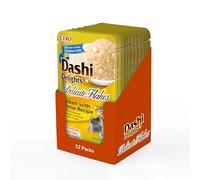 INABA Dashi Delights Delicate Flakes, Wet Food for Cats with Chicken and Cheese, Flakes in Fish Broth, Rich in Protein, Natural Ingredients, Value Pack, 12 Packs of 40g