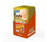 INABA Dashi Delights Delicate Flakes, Wet Food for Cats with Chicken, Flakes in Fish Broth, Rich in Protein, Natural Ingredients, Value Pack, 12 Packs of 40g