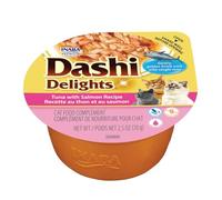 INABA Dashi Delights: Tuna with Salmon Recipe (1 x 40g) / Grain-Free, Rich in Protein, Natural Ingredients, Delicious and Healthy, Wet Cat Food