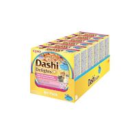 INABA Dashi Delights: Tuna with Salmon Recipe (12 x 40g) / Grain-Free, Rich in Protein, Natural Ingredients, Delicious and Healthy, Wet Cat Food