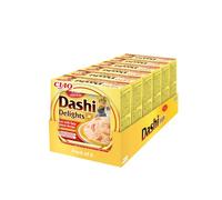 INABA Dashi Delights, Wet Cat Food, Chicken with Tuna & Salmon, 6x70g | Bits in Broth Cat Food Topping, Inspired by Japanese Traditions, Tender Flakes, Delicious Snack, Complement, High Moisture