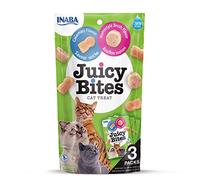 INABA Juicy Bites, Soft & Moist Cat Treat, Calamari & Broth Flavour, 6x34g
