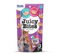 INABA Juicy Bites, Soft & Moist Cat Treat, Shrimp & Seafood Flavour, 6x34g