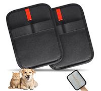 INABULETWO 2 Pcs Static Pet Hair Remover Gloves, Reusable Electrostatic Pet Cat Dog Hair Removal Grooming Gloves Brush Tool for Couch, Furniture, Carpet, Car Seat
