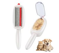 inaBuletwo Reusable Pet Hair Remover Lint Roller Brush, Washable Pet Cat Dog Hair Removal Roller Tool for Clothes (White)