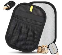 INABULETWO Static Pet Hair Remover Gloves, Reusable Electrostatic Pet Cat Dog Hair Removal Grooming Gloves Brush Tool for Couch, Furniture, Carpet, Car Seat (1 Pack Finger Style)