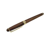 INACMWIH 1 Piece Engraved Wooden Fountain Pen 0.7 mm Baby Shower Birthday Baptism Gift