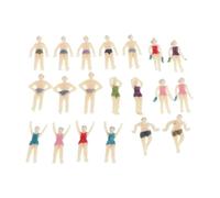 INACMWIH 20 Pieces Model Trains People Figures Scale Painted Beach Crowd Miniatures OO 1:75