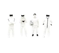 INACMWIH 4 Pieces 1:64 Scale Figure Tiny People for Train Station Layout Model Train Layout