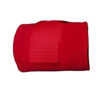 INACMWIH 4 Pieces Horse Leg Wraps Fleece Thick for Race Equestrian Accessories Exercising Red 250x12 cm