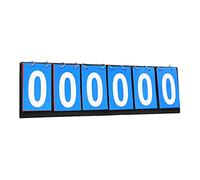 INACMWIH 6 digits Table Top Scoreboard Portable Scoring for Tennis Ball Indoor Games Blue