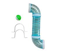 INACMWIH Busy Board DIY Part Tube DIY Material for Children Boys Girls Birthday Gifts Blue 30 cm